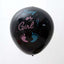 24" Gender Reveal Blue Confetti Filled Boy Or Girl Print Latex Balloon