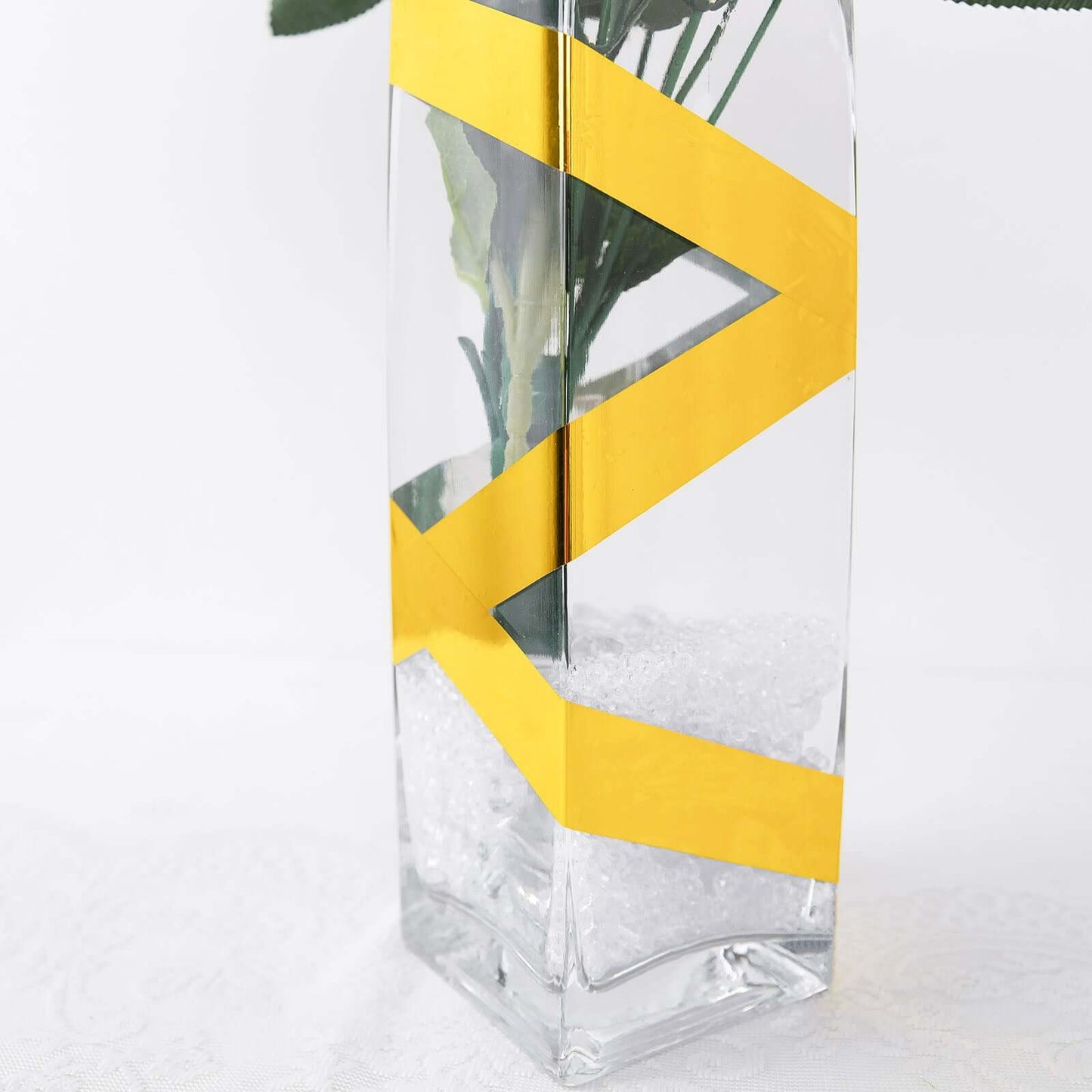 100 Yds 1" Gold Metallic Mylar Film Tape with Acrylic Adhesive, DIY Shelf Craft Tape