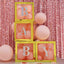 4 Pack 5" Iridescent Alphabet Stickers Banner, Customizable Stick on Letters - I