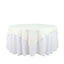 Taffeta 72"x72" Table Overlay Square Tablecloth Ivory - Accordion Crinkle Table Cover