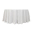 Cotton Blend 120" Round Tablecloth White - Seamless Wrinkle-Resistant Design for Upscale Occasions