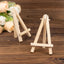 10-Pack Wooden Display Easel Stands DIY Mini Design Natural - Rustic Place Card Table Number Holders 5"