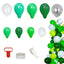 120 Pack Clear, Green and White DIY Balloon Garland Arch Party Kit