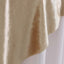 Velvet 72"x72" Table Overlay Square Tablecloth Champagne - Premium Soft Finish Table Topper - Linen Luxes