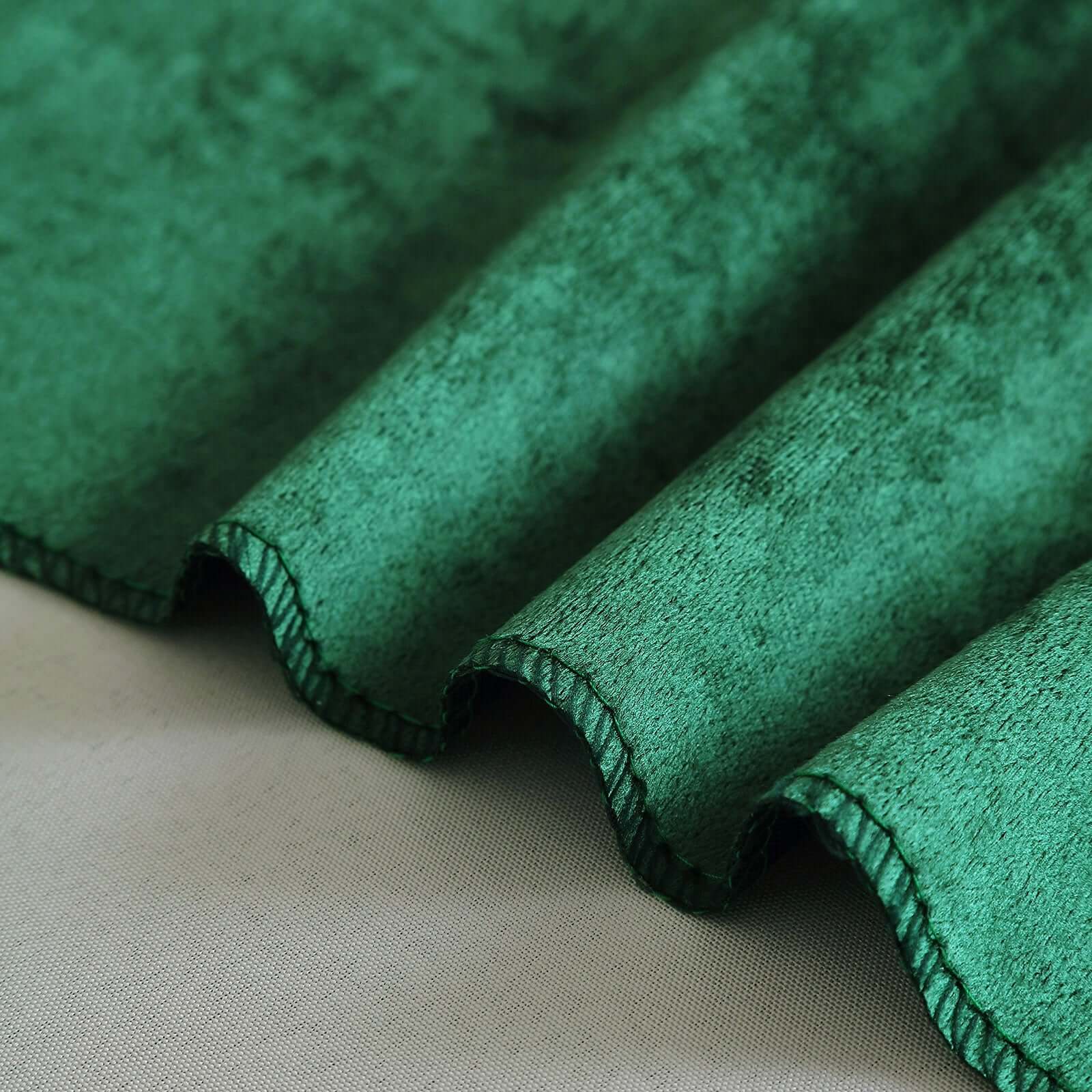 Velvet 72"x72" Table Overlay Square Tablecloth Hunter Emerald Green - Premium Soft Finish Table Topper - Linen Luxes