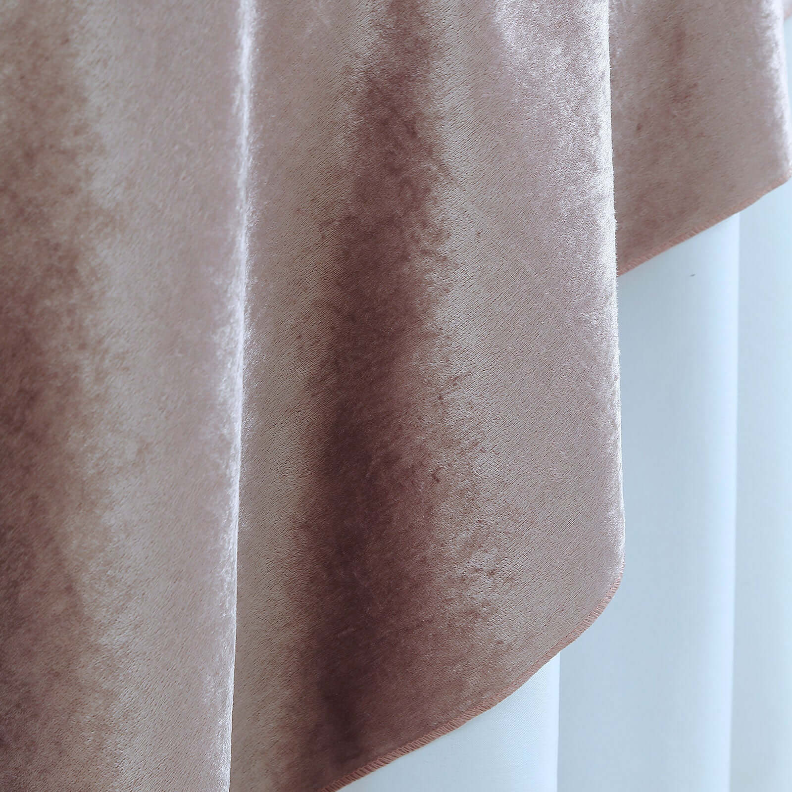 Velvet 72"x72" Table Overlay Square Tablecloth Mauve - Premium Soft Finish Table Topper - Linen Luxes