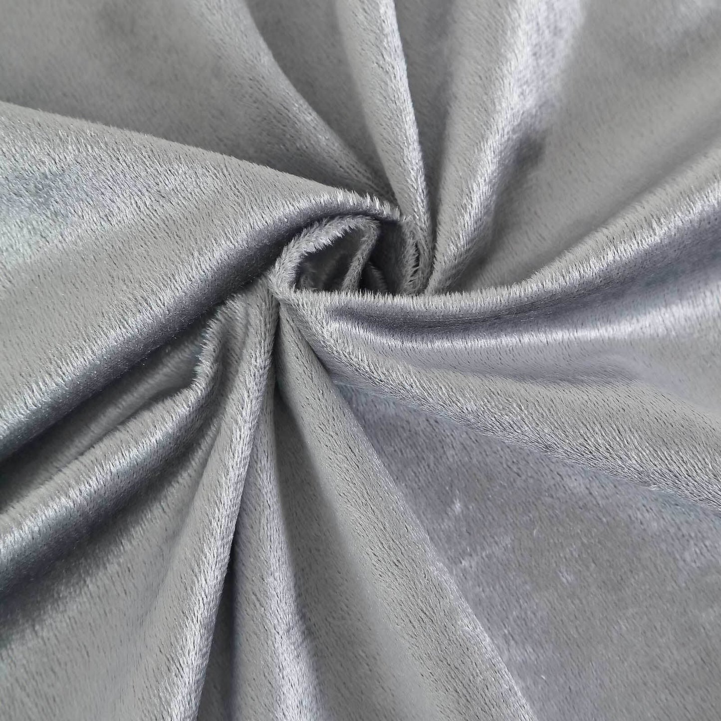 Velvet 72"x72" Table Overlay Square Tablecloth Silver - Premium Soft Finish for Sophisticated Celebrations - Linen Luxes