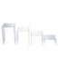 Set of 4 Acrylic Cake Stands Riser Design Clear - Dessert and Cupcake Display Centerpieces Assorted Sizes