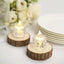 12-Pack LED Flameless Lighting Diamond Style Warm White - Battery Operated Tealight Candles 2"