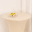 Spandex 36" Round Cocktail Table Cover Beige - Easy to Maintain Stretch Fitted Highboy Tablecloth