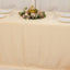 Lamour Satin 90"x132" Rectangle Tablecloth Beige - Soft & Silk-Like Seamless Table Cover
