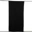 Black 4-Way Stretch Spandex Event Curtain Drapes, Wrinkle Free Backdrop Event Panel with Rod Pockets - 5ftx10ft
