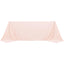 Scuba Rectangular 90"x132" Tablecloth Blush - Wrinkle Free, Stain Resistant & Seamless Table Cover