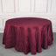 Taffeta 120" Round Tablecloth Burgundy - Seamless Accordion Crinkle Table Cover