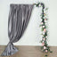 Charcoal Gray Crushed Velvet Backdrop Curtain â€“ 8ft x 8ft Event Drape with Rod Pocket, Privacy Panel for Photo Booths & Events