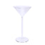 4-Pack Plastic Flower Vases Martini Glass Design Clear - Fillable Long Stem Event Centerpieces 18"