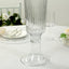 4-Pack Glass Trumpet Vases Ribbed Design Clear - Durable Flower Centerpieces for Events 26"