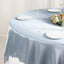 Satin 90"x90" Table Overlay Square Tablecloth Dusty Blue - Smooth Finish Table Topper