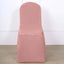 Polyester Slip On Banquet Chair Covers Dusty Rose - Stain-Resistant Reusable Durable Fabric