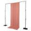 Dusty Rose 4-Way Stretch Spandex Event Curtain Drapes, Wrinkle Free Backdrop Event Panel with Rod Pockets - 5ftx12ft