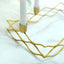 Rectangular Taper Wreath Candelabra 4 Arm Gold Metal Candle Holder Centerpiece - Stylish Wedding Decor 12"x8"