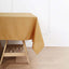 Polyester 70"x70" Table Overlay Square Tablecloth Gold - Wrinkle-Resistant & Durable Table Cover