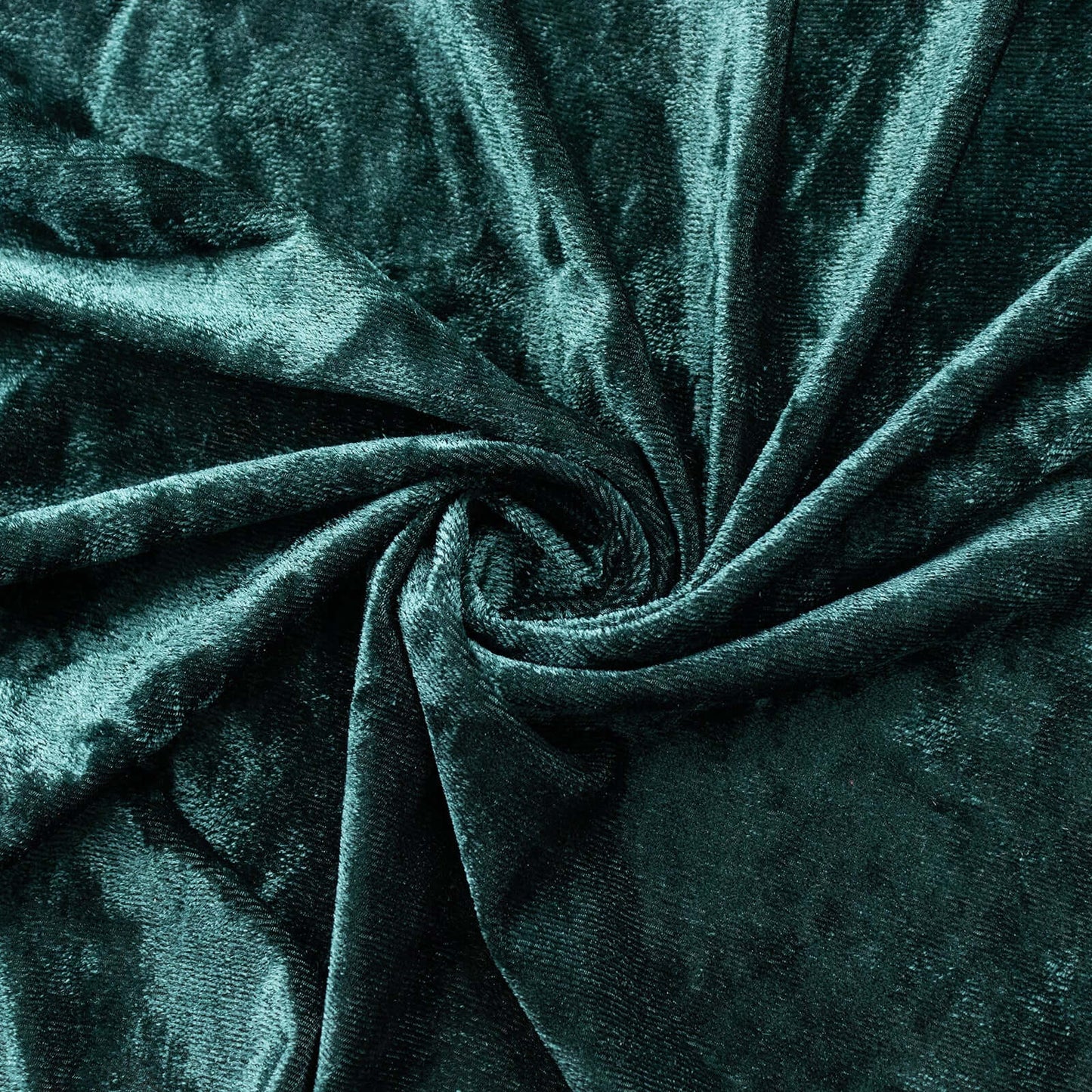 Hunter Emerald Green Crushed Velvet Backdrop Curtain â€“ 5ft x 12ft Event Drape with Rod Pocket, Privacy Panel for Photo Booths & Events