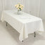 Fire Retardant Premium Polyester 60"x102" Rectangular Tablecloth Ivory - High-Performance Table Cover