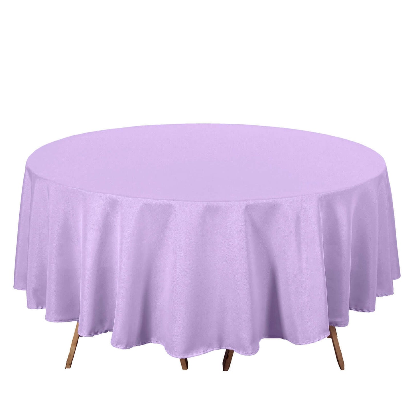 Polyester 90" Round Tablecloth Lavender Lilac - Stain & Wrinkle-Resistant Table Cover