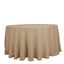 Faux Burlap Jute 108" Round Tablecloth Natural - Rustic Event Table Linen