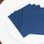20 Pack Linen-Like Paper 5"x5" Napkins Navy Blue - Highly Absorbent Airlaid Napkins