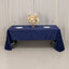 Lamour Satin 60"x126" Rectangle Tablecloth Navy Blue - Soft & Silk-Like Table Cover