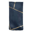 5 Pack Polyester 20"x20" Napkins Navy Blue with Gold Geometric Foil Pattern - Modern Reusable Dinner Napkins