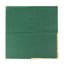 50-Pack Paper Beverage Napkins with Gold Foil Edge Hunter Emerald Green - Disposable 2 Ply Cocktail Napkins for Events 6.5"x6.5"