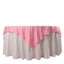 Scuba 70"x70" Table Overlay Square Tablecloth Pink - Wrinkle Free & Stain Resistant Table Cover