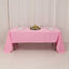 Premium Polyester 60"x126" Rectangle Tablecloth Pink - Stain-Resistant 220GSM Finish Table Cover