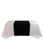 Wide Polyester 36"x72" Table Runner Black - Durable Trade Show Table Linen