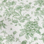 Polyester 90"x132" Rectangle Tablecloth White - Seamless Dusty Sage Green French Toile Pattern for Formal Celebrations