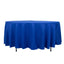 Premium Polyester 108" Round Tablecloth Royal Blue - Wrinkle-Resistant 220GSM Table Cover