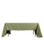 Premium Polyester 60"x126" Rectangle Tablecloth Dusty Sage Green - Stain-Resistant 220GSM Finish Table Cover