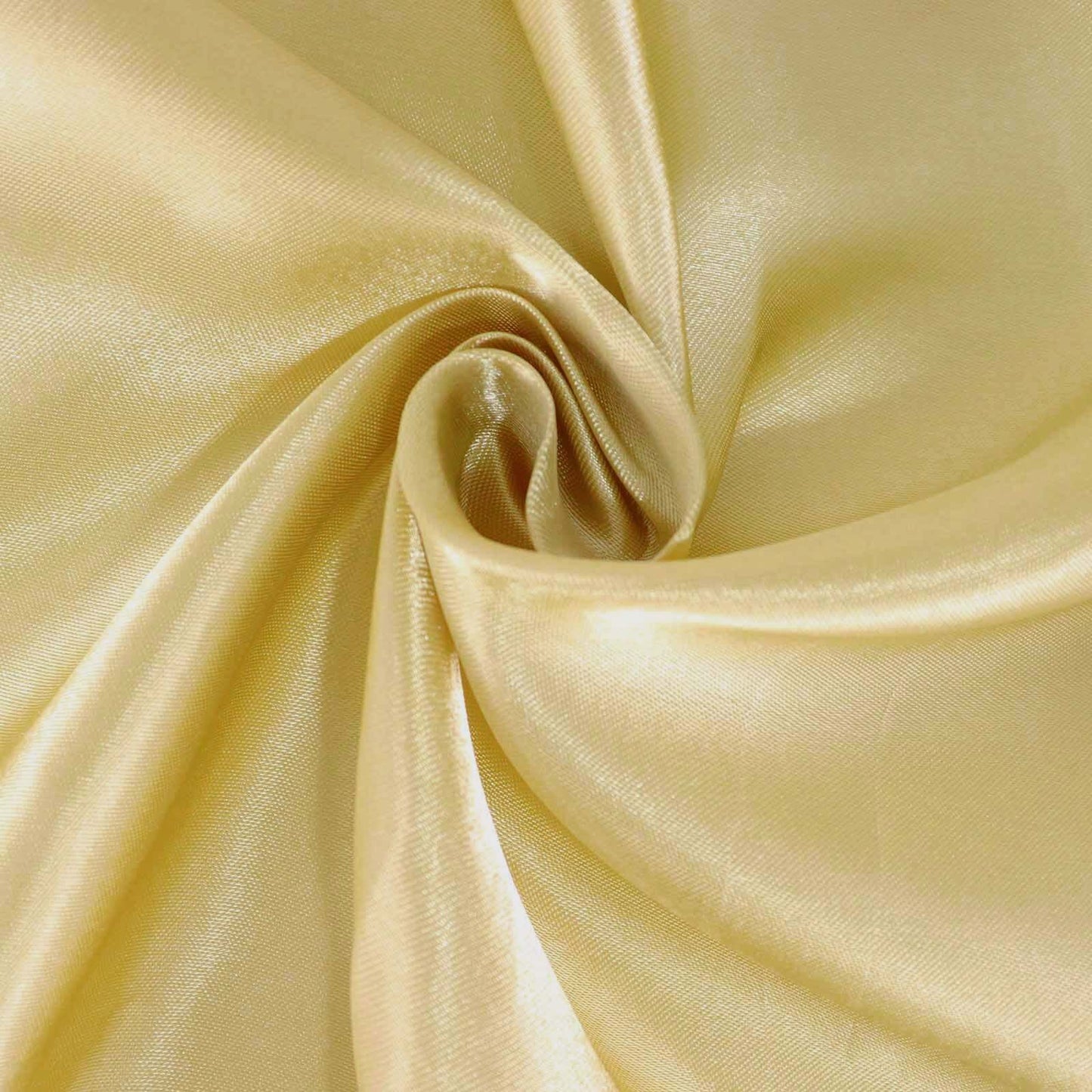 Satin 132" Round Tablecloth Champagne - Stylish Seamless Table Cover