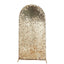 7ft Sparkly Champagne Double Sided Big Payette Sequin Chiara Backdrop Stand Cover For Fitted Round Top Wedding Arch