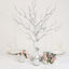 Manzanita Tree Centerpiece Metallic SIlver with 8 Acrylic Bead Chains for Weddings Parties & Event Displays 34"