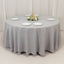 Premium Polyester 108" Round Tablecloth Silver - Wrinkle-Resistant 220GSM Table Cover