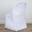 10 Pack Polyester Chair Covers for Folding Chairs White - Wrinkle-Free Stain-Resistant Slip-On Design for Events