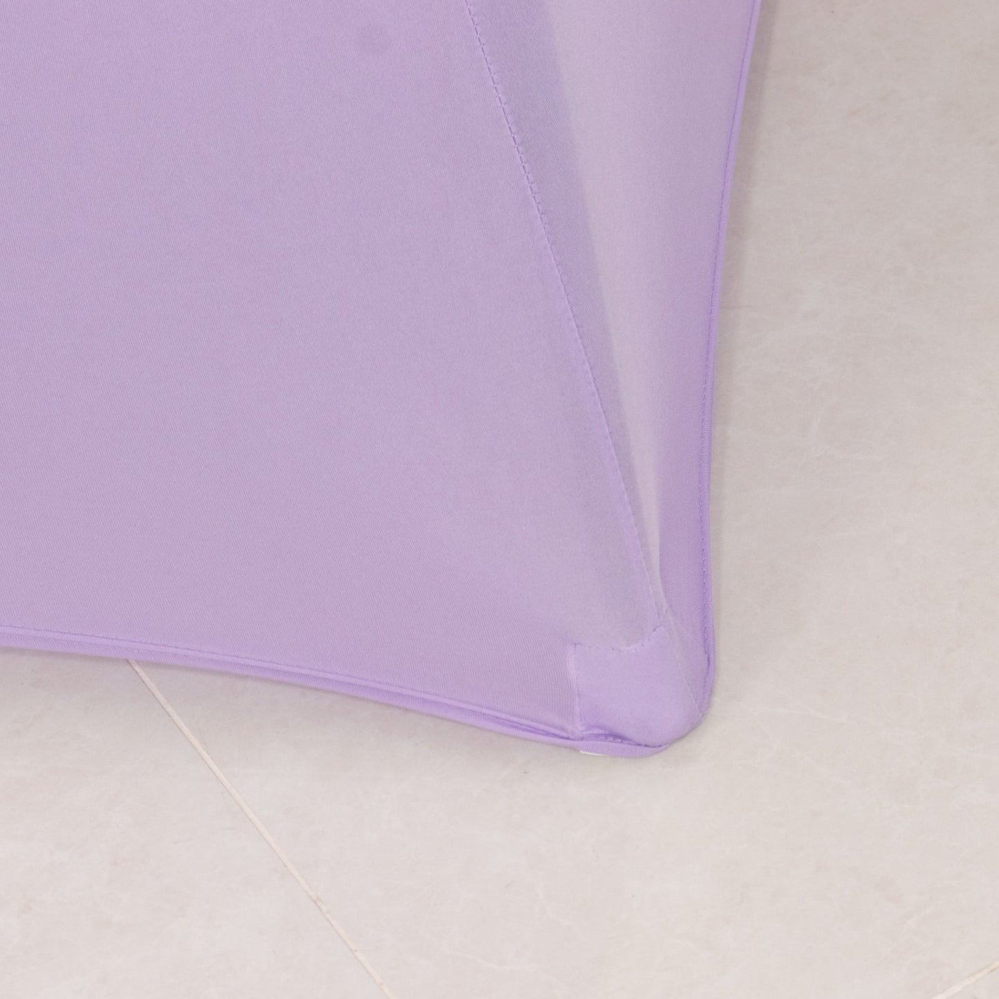 Spandex 30" Round Cocktail Table Cover Lavender Lilac - Easy to Maintain Stretch Fitted Highboy Tablecloth