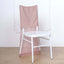 Stretch Spandex Chair Back Slipcover with Metallic Shimmer Tinsel Rose Gold - Durable Chiavari Chair Back Cover