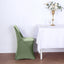 10 Pack Stretch Spandex Chair Covers Dusty Sage Green for Folding Chairs - Durable 160GSM Fitted Slipcovers