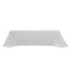 Fire Retardant Premium Polyester 90"x156" Rectangular Tablecloth White - Stylish High-Performance Seamless Table Cover for Large Gatherings