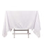 Scuba Square 70"x70" Tablecloth White - Wrinkle Free & Stain Resistant Table Cover for Weddings and Banquets